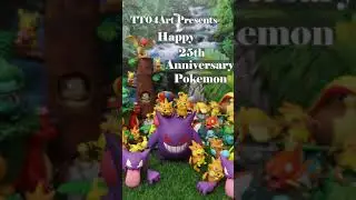 Happy 25th Anniversary Pokemon with Pikazard #SHORTS