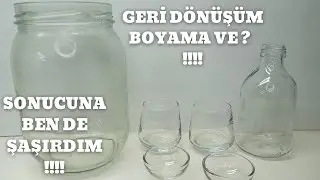 #geridönüşüm Evdeki kullanmadığım cam eşyaların geri dönüşümü