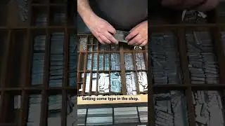 Setting some type for a new letterpress printing project.