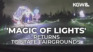 Oregon State Fairground aglow with the 'Magic of Lights' event