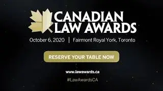 Canadian Law Awards 2020 | Event Teaser