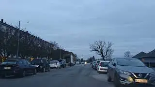Driving in my car in Nyk&oslash;bing F in Denmark. 4K. 2160p. 17/12-2025