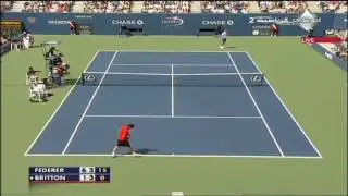Federer vs Britton US OPEN 2009 highlights HD