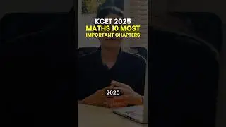 KCET Maths Top 10 Chapters #shorts #kcet #kcet2025 #kcetmaths