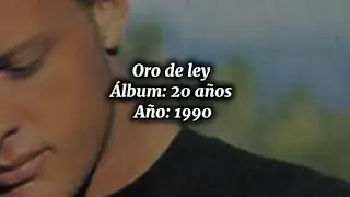 Luis Miguel - Oro de ley - Letra