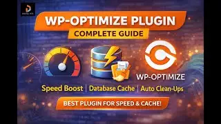 wp optimize plugin  complete guide (best plugin for website speed optimize and database cache clear)
