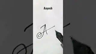 Aayush Signature Idea || HN Creations|| #viral #hncreation #art #draw #signature