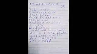 I Found A Love For Me 😍 Tonic Solfa Song cover Godzilla Trumpet 🎺🎺🎼