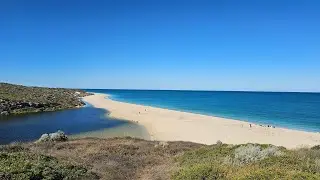 Estuary Joining in Indian Ocean View in Lancelin Perth WA.