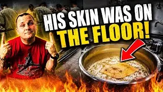POT OF HOT GRITS , DUMPED ON BLOOD IN CHOW HALL KITCHEN | Kfrogtv