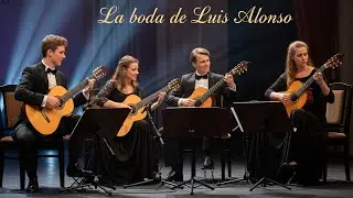 🎸 La boda de Luis Alonso para 4 guitarras. Guion Partitas, Backing Track, dificultad alta. Clase 148