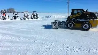 Skid Steer Snow Plow by Melecio Attachments