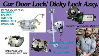 Car Door Lock & Dicky Lock Assy Review 🔧 | Mahindra & Maruti All Cars Power Window Glass Motor #car 