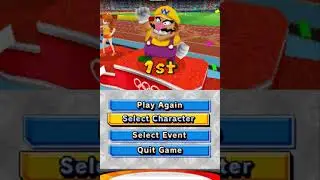 Mario & Sonic At The Olympic Games DS - Javelin Throw - All Characters
