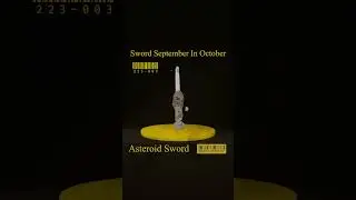 Asteroid Sword - Day 3- Sword September in October #3dmodel #art #blender #gaming #magicitems #sword