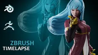 Kula (The King Of Fighters) | Zbrush Timelapse | Speed Sculpt
