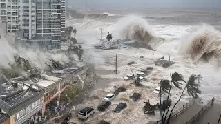 China Paralyzed! Super Typhoon Ragasa Wrecks Hong Kong & Guangdong, Bridges Collapse