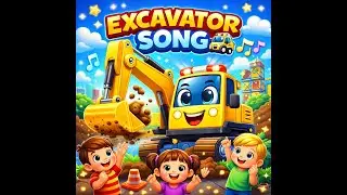 Excavator Song for Kids | Fun Construction Truck Nursery Rhymes 🚜🎵