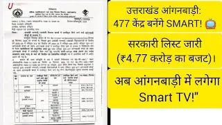 `Smart Anganwadi Center List`, `Anganwadi News Hind`Uttarakhand Government Order 2026`.