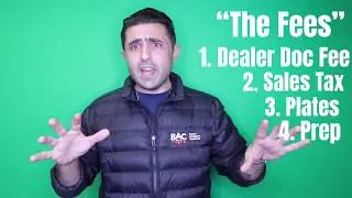 Car Dealer FEEs you have to / shouldn't pay! #CarBroker