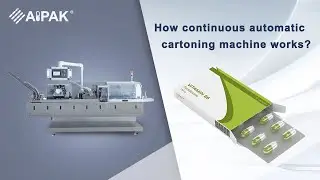 How continuous automatic cartoning machine works?