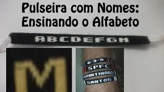 DIY #14 Como fazer Pulseira com nome - Letra M