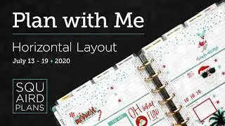 Plan with Me :: Christmas in July :: Squaird Plans Horizontal Layout :: Classic Happy Planner 2020