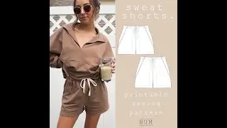 sweat shorts sewing tutorial.