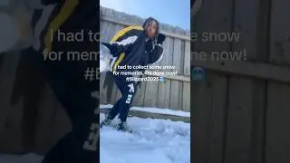 &ldquo;They love me cus I&rsquo;m cold.&rdquo; 🏂❄️#snow #blizzard #texas #subscribe #like #itstorren #fyp #shorts #fy