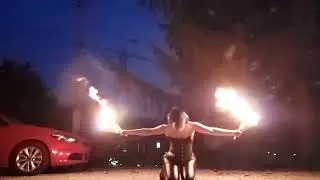 cassie on fire
