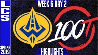 GGS vs 100 Highlights | LCS Spring 2019 Week 6 Day 2 | Golden Guardians vs 100 Thieves