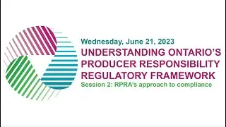 RPRA’s approach to compliance