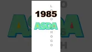 Tesco & Asda Logo Evolution #logoshogo #tesco #asda #trending #shorts