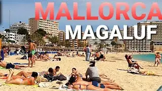 🇪🇦 Прогулка по пляжу в МАГАЛУФ 🏖 МАЙОРКА 🏝 ИСПАНИЯ