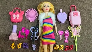 NEW ASMR || Satisfying with Unboxing Cute Pink Barbie Princess Toys 💄👗👠#asmr #barbie #disney #doll 