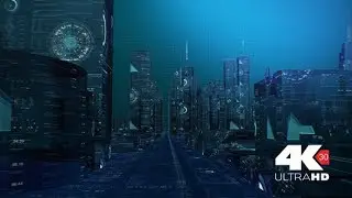 hi Tech Digital City Flight | Motion Graphics - Videohive template