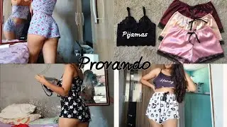 Vlog de hoje / Provando meus pijamas com direito a café da manhã