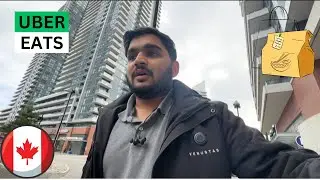Uber eats by car on a busy Sunday in Toronto!!! || Uber in Canada ||