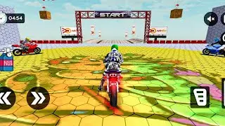 Mega Ramp Bike Racing Tracks - Bike Stunt Racing Games Android Gameplay