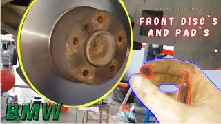 BMW (DIY) How to Change Front Brake Discs & Pads - Как да сменим предни дискове и накладки (E39)