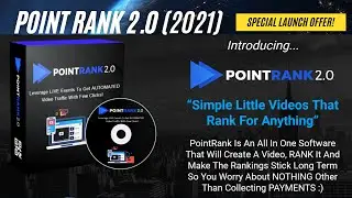 Point Rank 2.0 Review + Amazing Bonuses | All-In-One Ranking Software | PonitRank2 2021 Launch!