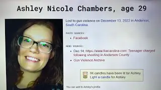 ANDERSON, SOUTH CAROLINA DEC 13, 2022, ASHLEY NICOLE CHAMBERS 29 SHOT KILLED AND FEMALE 17 CHARGED!