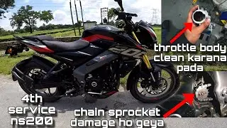 New Ns200 4th service /total cost kitna aya ?service details / koushik rider
