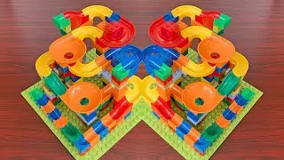 satisfying unboxing marble run toys ❤️ how to make satisfying ASMR marble run race