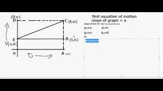 1st equation of motion