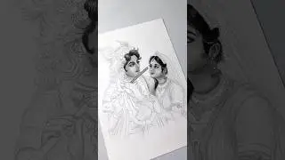 Krishna drawing , How to draw #art #krishna #shorts #janmashtami #shreekrishna #radhakrishna