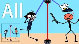 Stickman Master Thief - Thief Puzzle - All Leves - Gameplay Walkthrough
