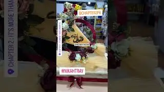 Customized Nikkah Tray with Elegant Artificial Flowers | Chapter 2 Creations