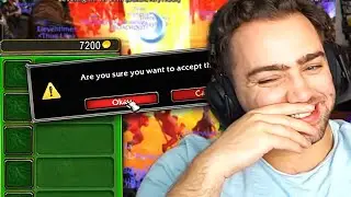 Mizkif Scams a WoW Classic Server | GOLD DEATH ROLLS
