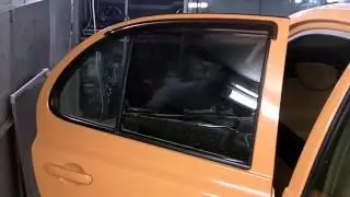 Tinting back front door Nissan march Armenia Yerevan